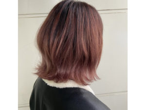 ローズピンク☆バレイヤージュ