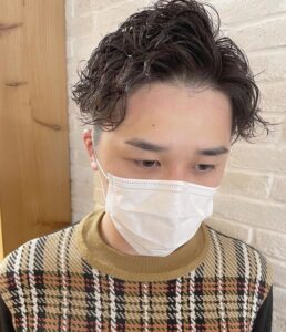 メンズのミックスパーマ