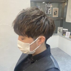 メンズのアッシュヘア