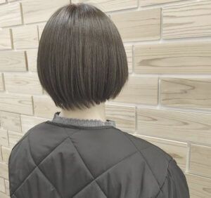 ヘアセット楽ちんショートボブスタイル