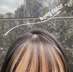 人気のバングカラー＊
