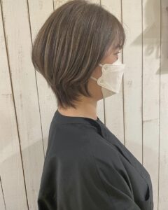 立体カラーショート