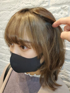 2wayカラーでデザイン制のある顔回りに！